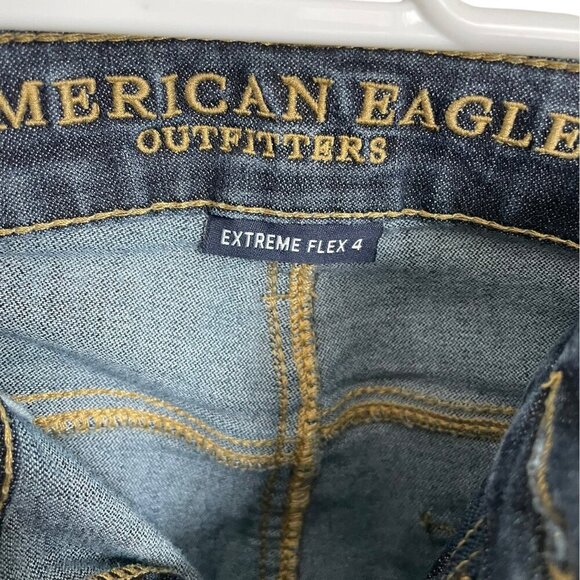 AMERICAN EAGLE Original Straight Jeans Mid-Rise Extreme Flex 4 Men's Size 31x32 - Picture 11 of 16